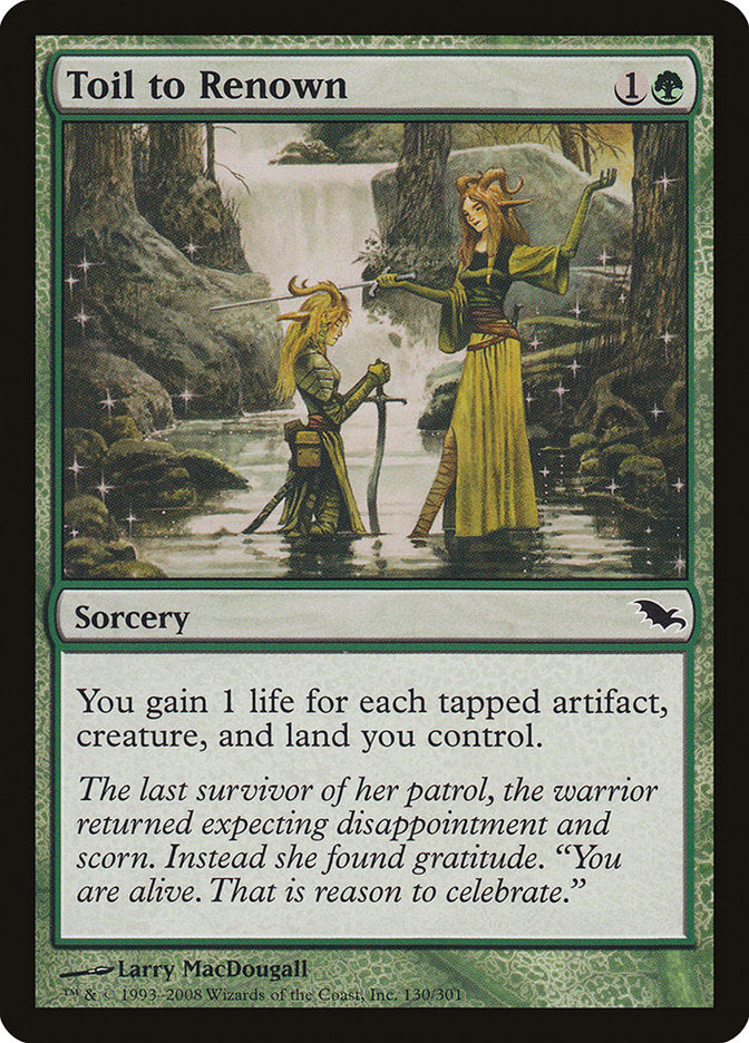 Toil to Renown [Shadowmoor] | Gamers Paradise