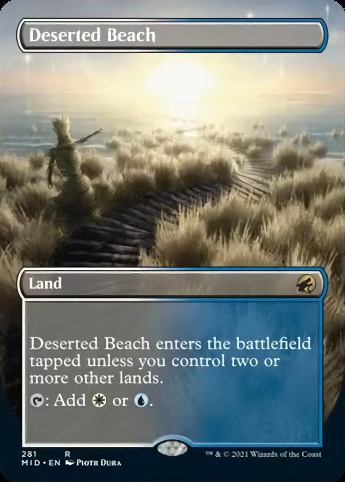 Deserted Beach (Borderless Alternate Art) [Innistrad: Midnight Hunt] | Gamers Paradise