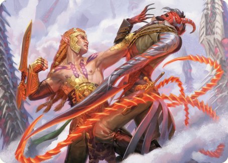 Tyvar's Stand Art Card [Phyrexia: All Will Be One Art Series] | Gamers Paradise
