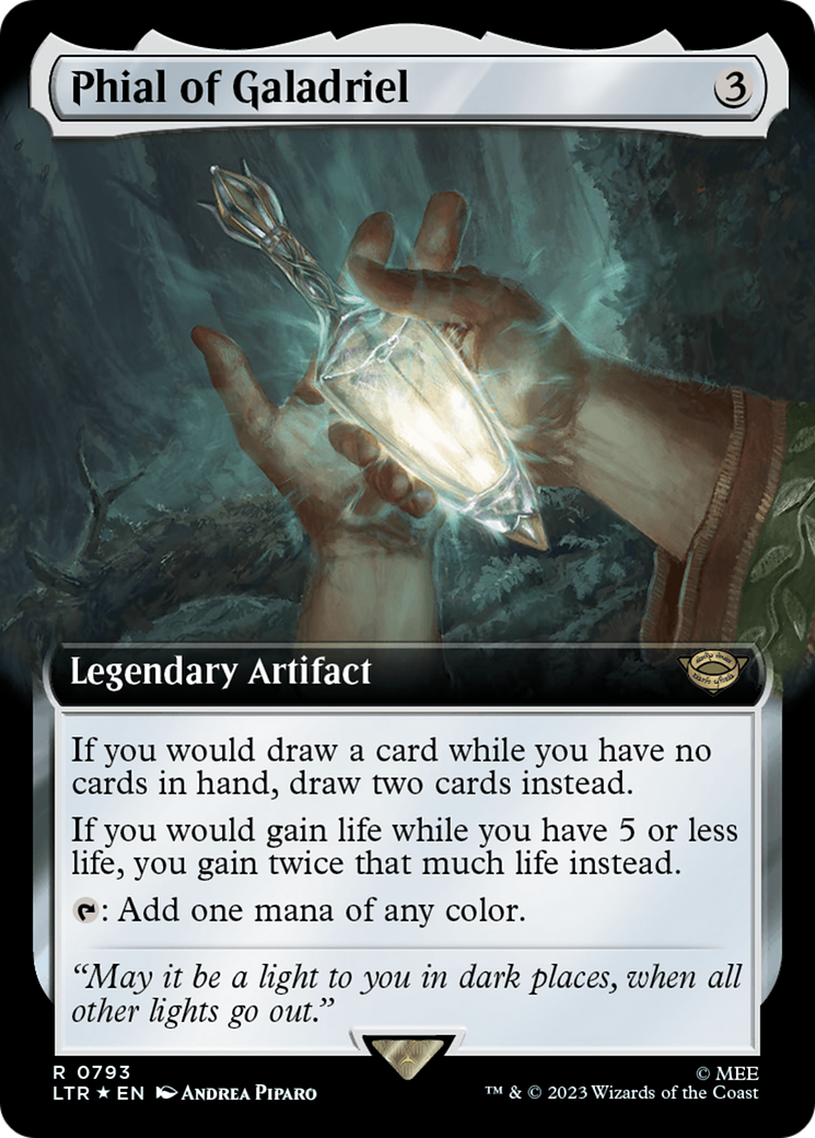 Phial of Galadriel (Extended Art) (Surge Foil) [The Lord of the Rings: Tales of Middle-Earth] | Gamers Paradise
