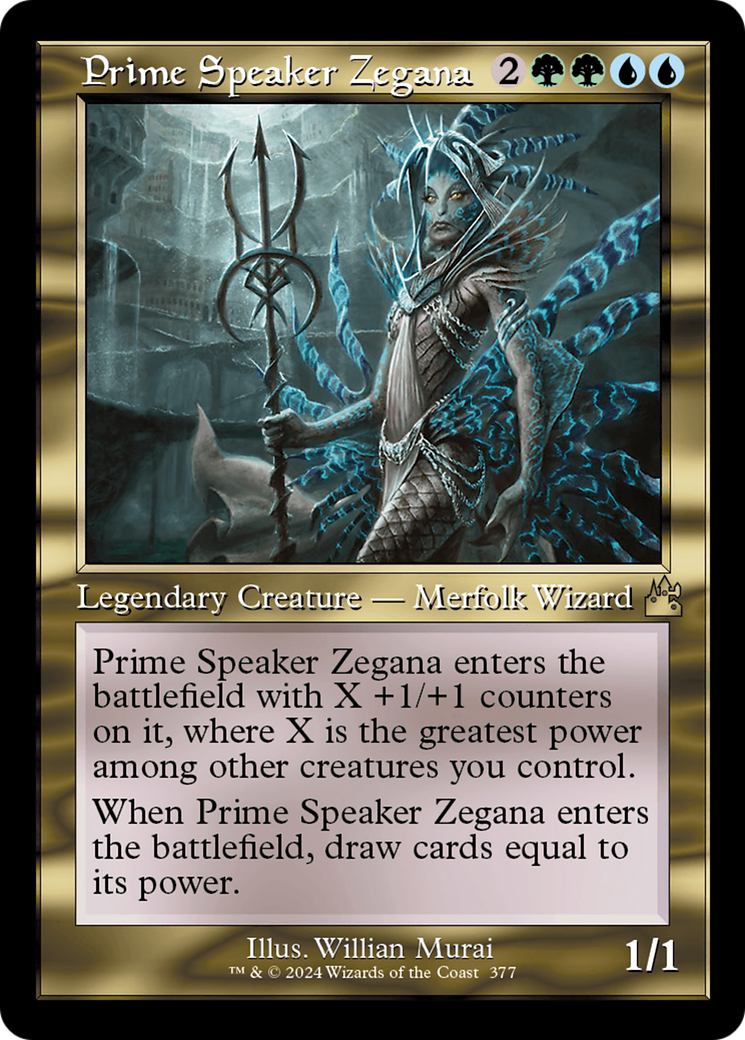 Prime Speaker Zegana (Retro Frame) [Ravnica Remastered] | Gamers Paradise