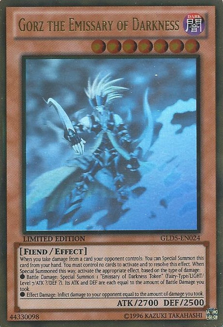 Gorz the Emissary of Darkness [GLD5-EN024] Ghost/Gold Rare | Gamers Paradise