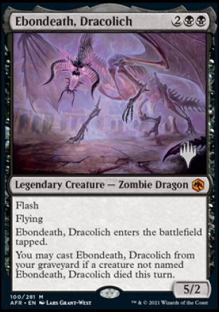 Ebondeath, Dracolich (Promo Pack) [Dungeons & Dragons: Adventures in the Forgotten Realms Promos] | Gamers Paradise