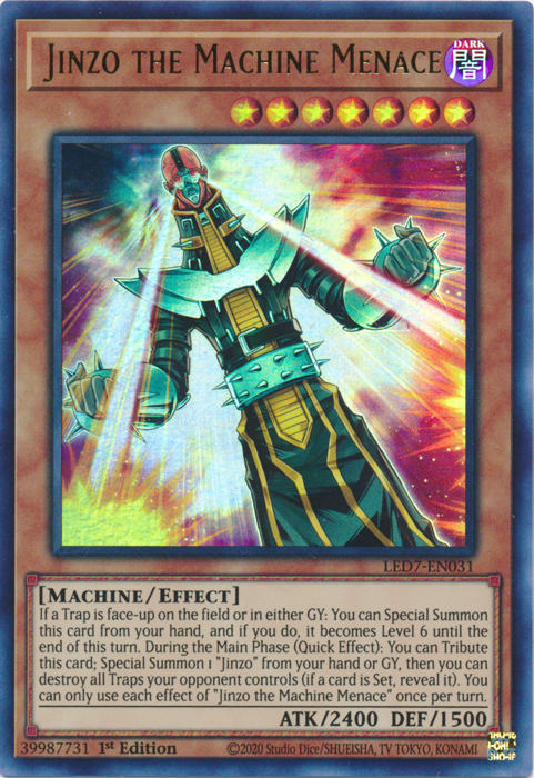 Jinzo the Machine Menace [LED7-EN031] Ultra Rare | Gamers Paradise