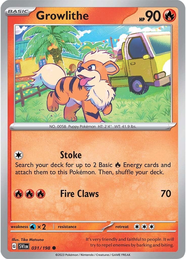 Growlithe (031/198) [Scarlet & Violet: Base Set] | Gamers Paradise