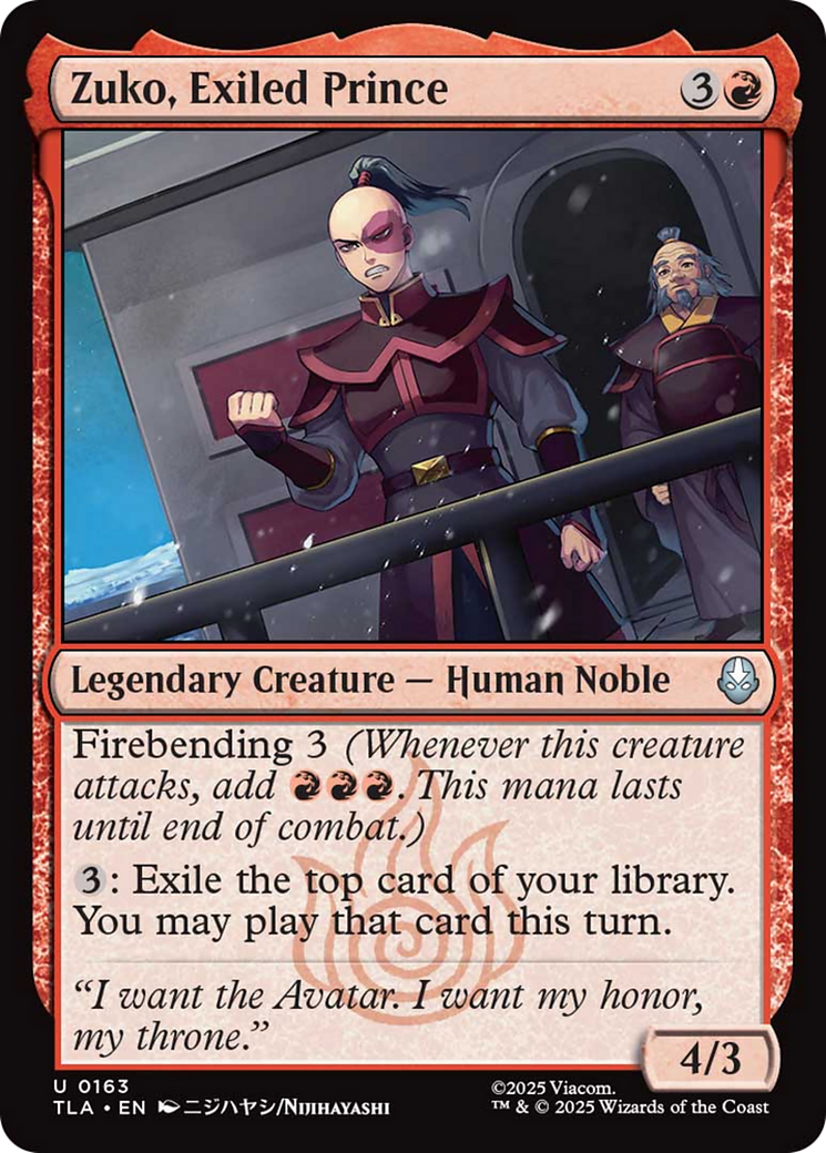 Zuko, Exiled Prince [Avatar: The Last Airbender] | Gamers Paradise