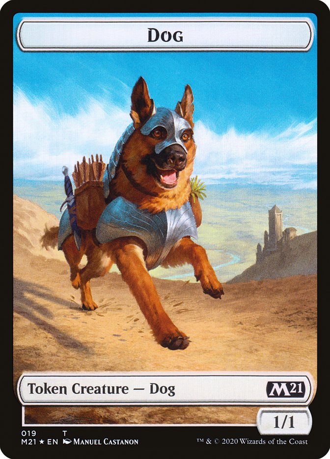 Cat (011) // Dog Double-Sided Token [Core Set 2021 Tokens] | Gamers Paradise