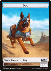 Demon // Dog Double-Sided Token [Core Set 2021 Tokens] | Gamers Paradise