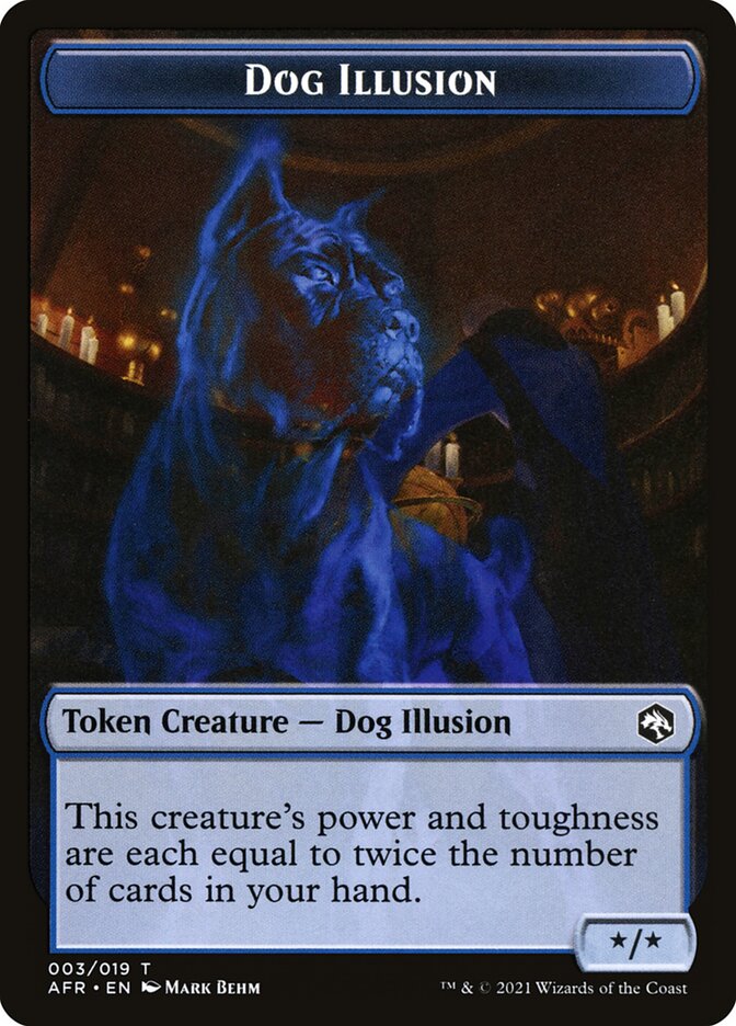 Zombie // Dog Illusion Double-Sided Token [Dungeons & Dragons: Adventures in the Forgotten Realms Tokens] | Gamers Paradise
