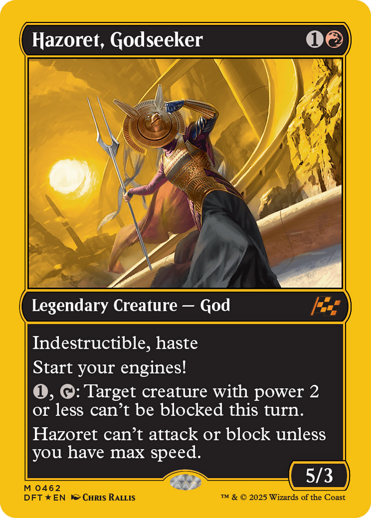Hazoret, Godseeker (First-Place Foil) [Aetherdrift] | Gamers Paradise
