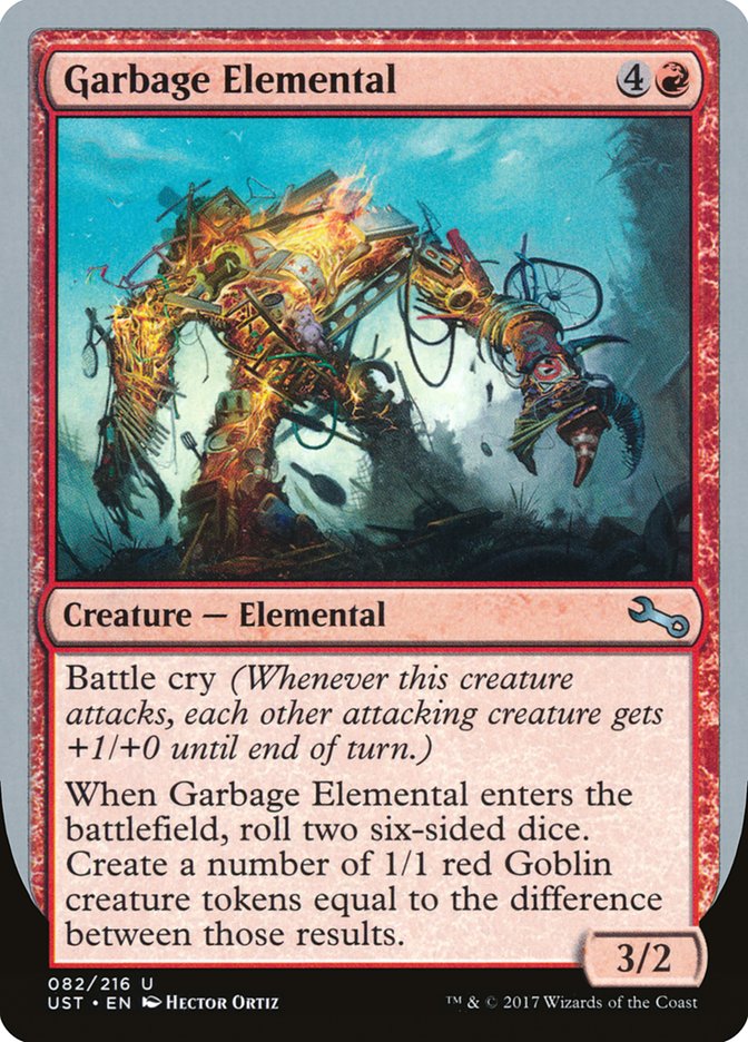 Garbage Elemental (3/2 Creature) [Unstable] | Gamers Paradise