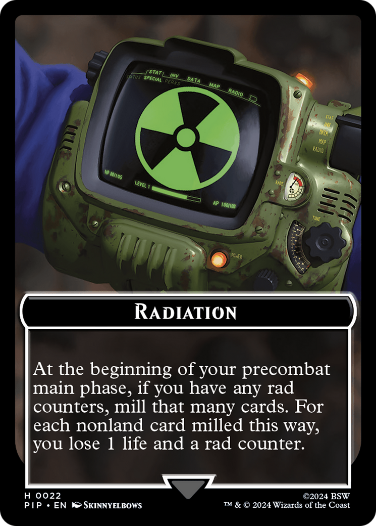 Radiation // Copy Double-Sided Token [Fallout Tokens] | Gamers Paradise
