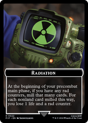 Radiation // Clue Double-Sided Token [Fallout Tokens] | Gamers Paradise