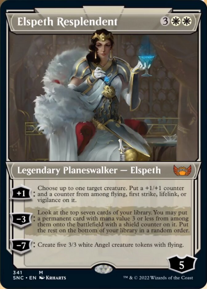 Elspeth Resplendent (Showcase Art Deco) [Streets of New Capenna] | Gamers Paradise