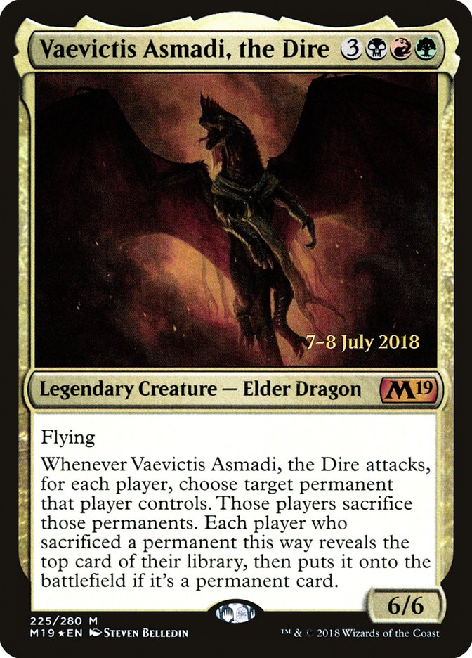 Vaevictis Asmadi, the Dire [Core Set 2019 Prerelease Promos] | Gamers Paradise