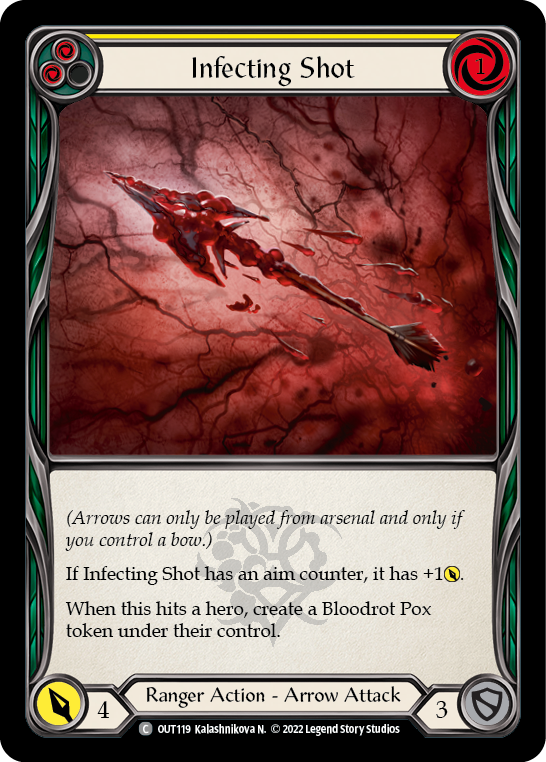 Infecting Shot (Yellow) [OUT119] (Outsiders)  Rainbow Foil | Gamers Paradise