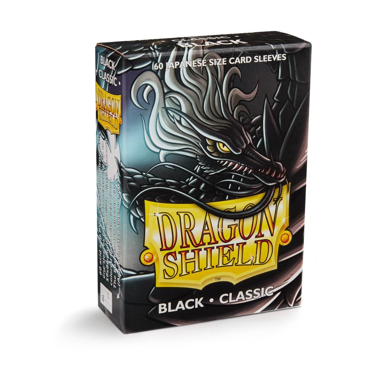 Dragon Shield: Japanese Size 60ct Sleeves - Black (Classic) | Gamers Paradise