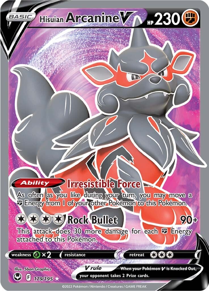 Hisuian Arcanine V (179/195) [Sword & Shield: Silver Tempest] | Gamers Paradise