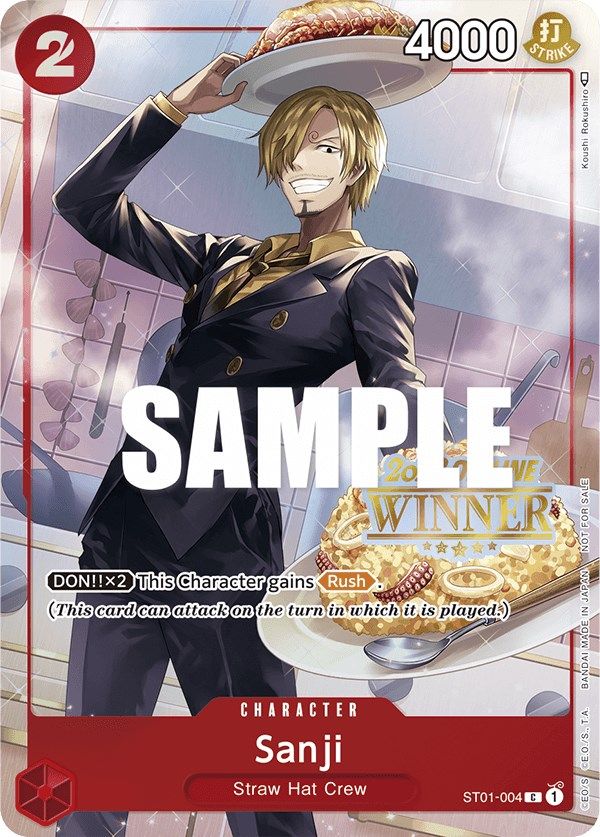 Sanji (Offline Regional 2023) [Winner] [One Piece Promotion Cards] | Gamers Paradise