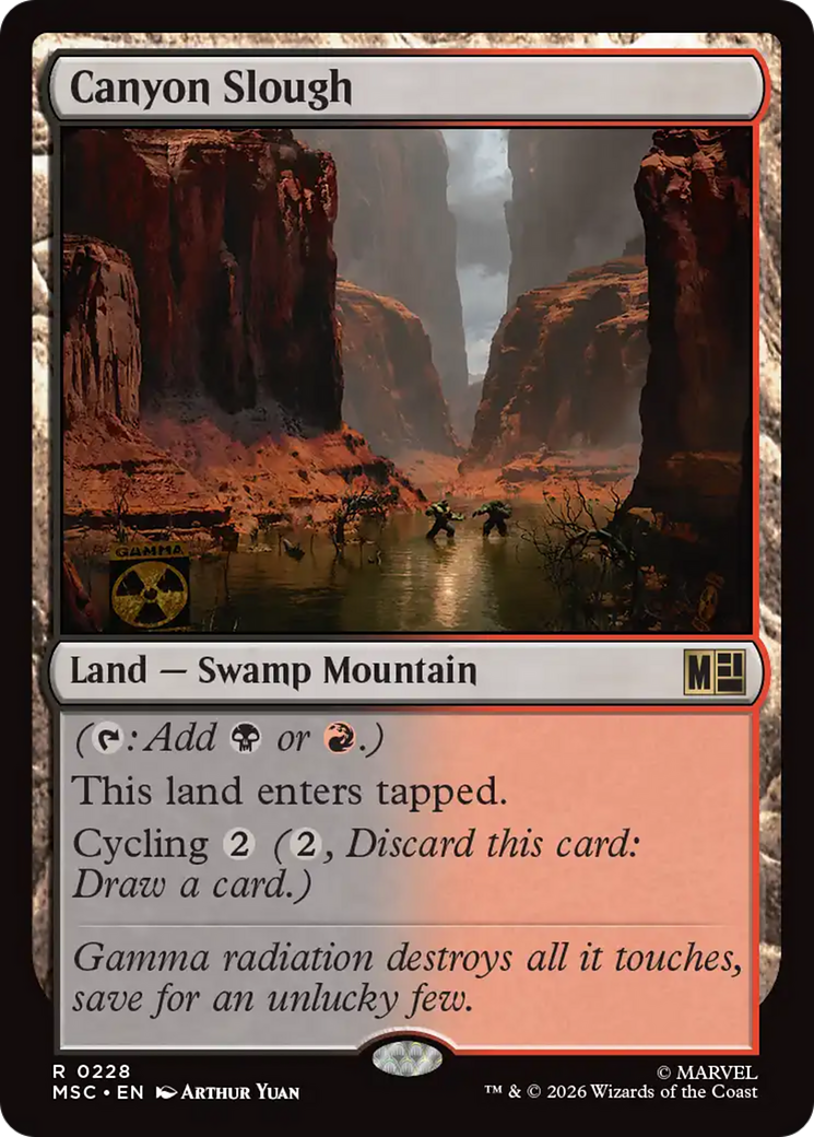 Canyon Slough (Surge Foil) [Marvel Super Heroes Commander] | Gamers Paradise