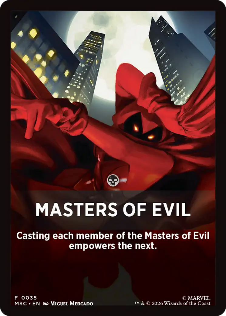 Masters of Evil Theme Card [Marvel Super Heroes Commander] | Gamers Paradise