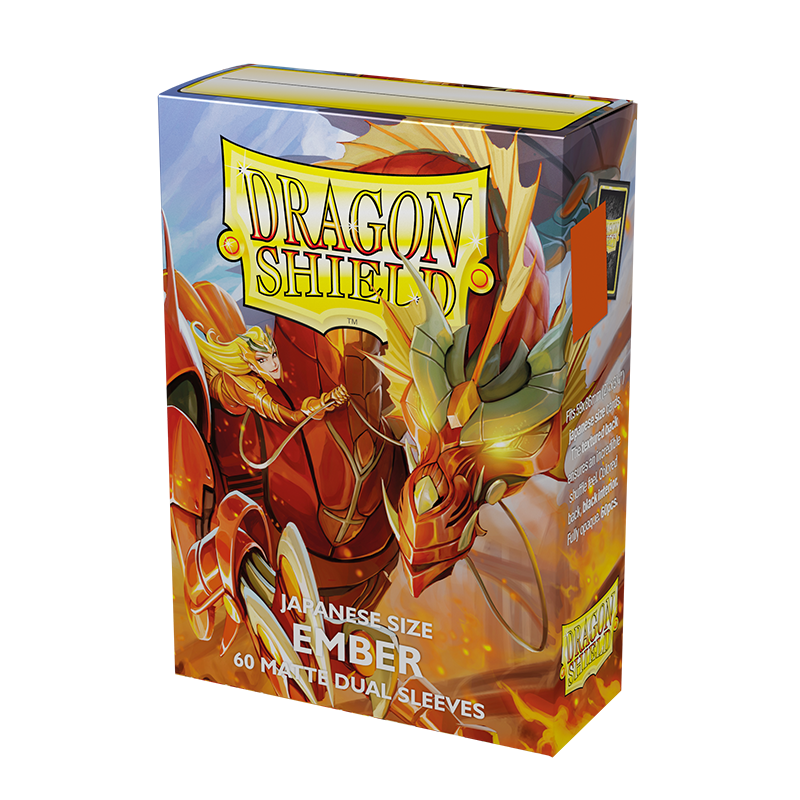 Dragon Shield: Japanese Size 60ct Sleeves - Ember (Dual Matte) | Gamers Paradise