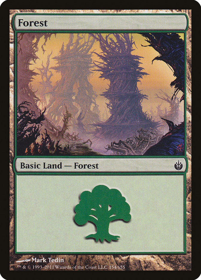 Forest (154) [Mirrodin Besieged] | Gamers Paradise