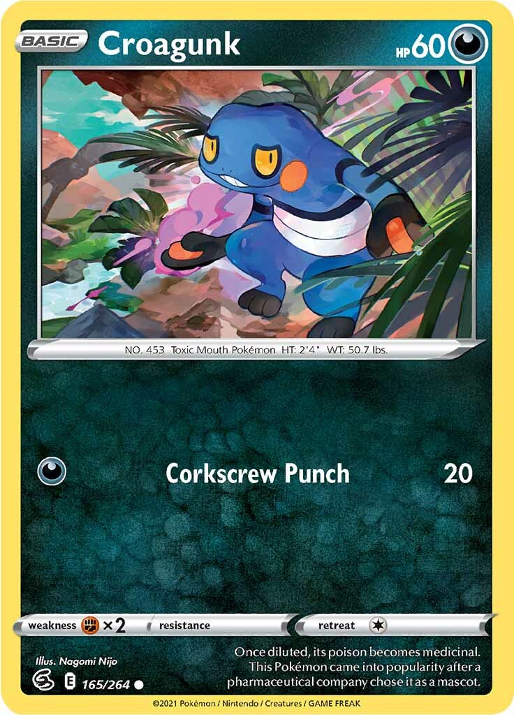 Croagunk (165/264) [Sword & Shield: Fusion Strike] | Gamers Paradise