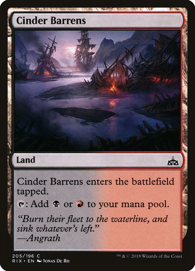 Cinder Barrens [Rivals of Ixalan] | Gamers Paradise