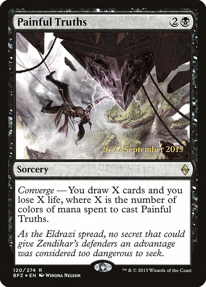 Painful Truths [Battle for Zendikar Prerelease Promos] | Gamers Paradise