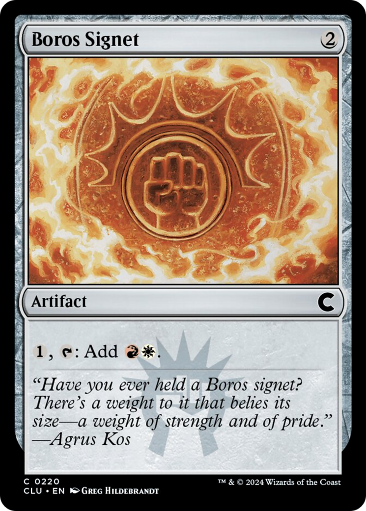 Boros Signet [Ravnica: Clue Edition] | Gamers Paradise