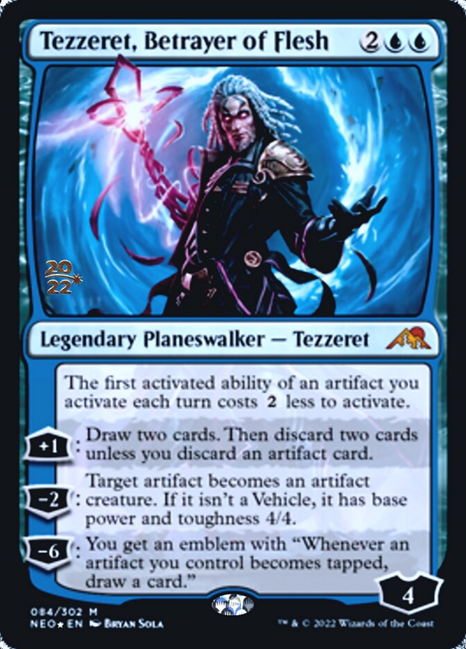 Tezzeret, Betrayer of Flesh [Kamigawa: Neon Dynasty Prerelease Promos] | Gamers Paradise