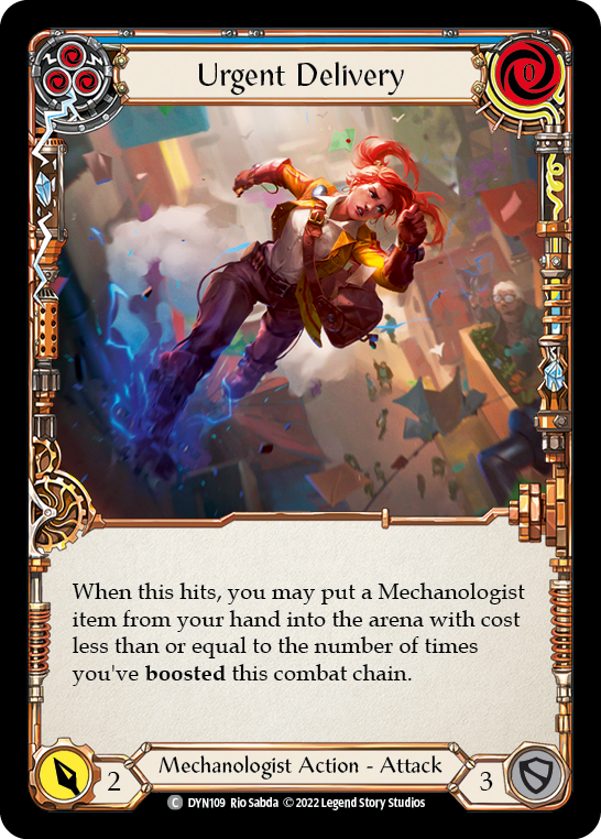 Urgent Delivery (Blue) [DYN109] (Dynasty)  Rainbow Foil | Gamers Paradise