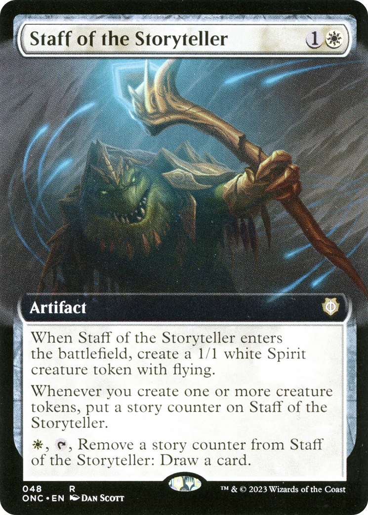 Staff of the Storyteller (Extended Art) [Phyrexia: All Will Be One Commander] | Gamers Paradise