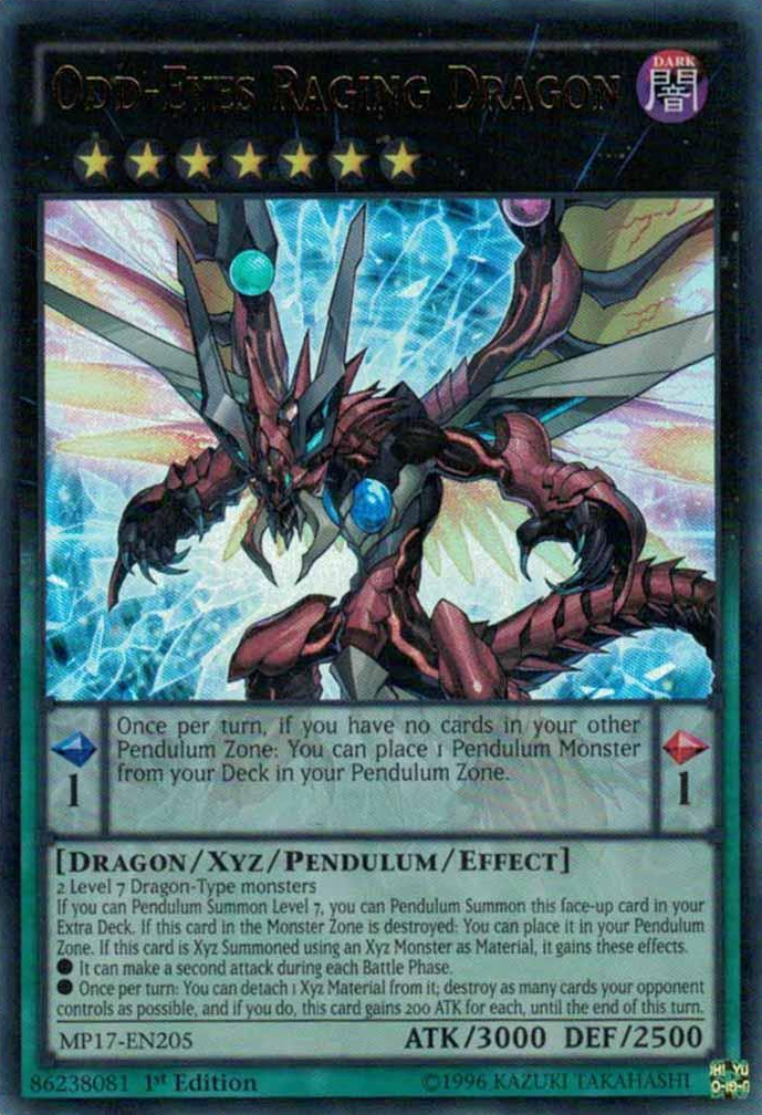 Odd-Eyes Raging Dragon [MP17-EN205] Ultra Rare | Gamers Paradise