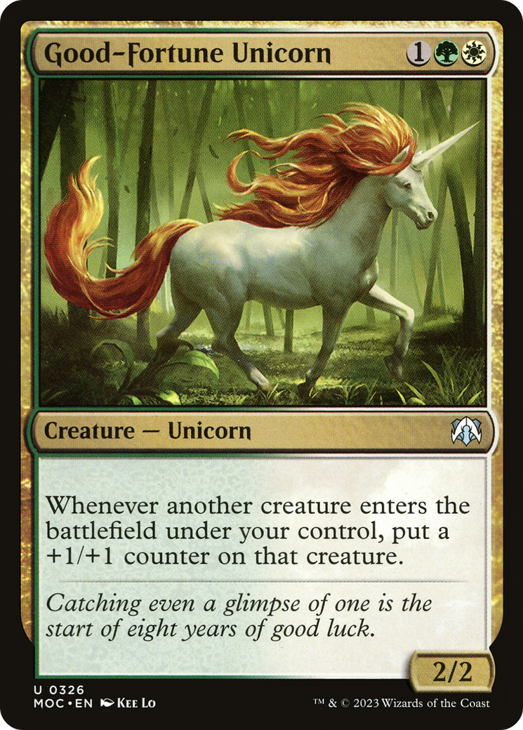 Good-Fortune Unicorn [March of the Machine Commander] | Gamers Paradise