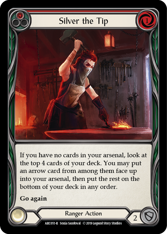 Silver the Tip (Red) [ARC051-R] (Arcane Rising)  1st Edition Normal | Gamers Paradise