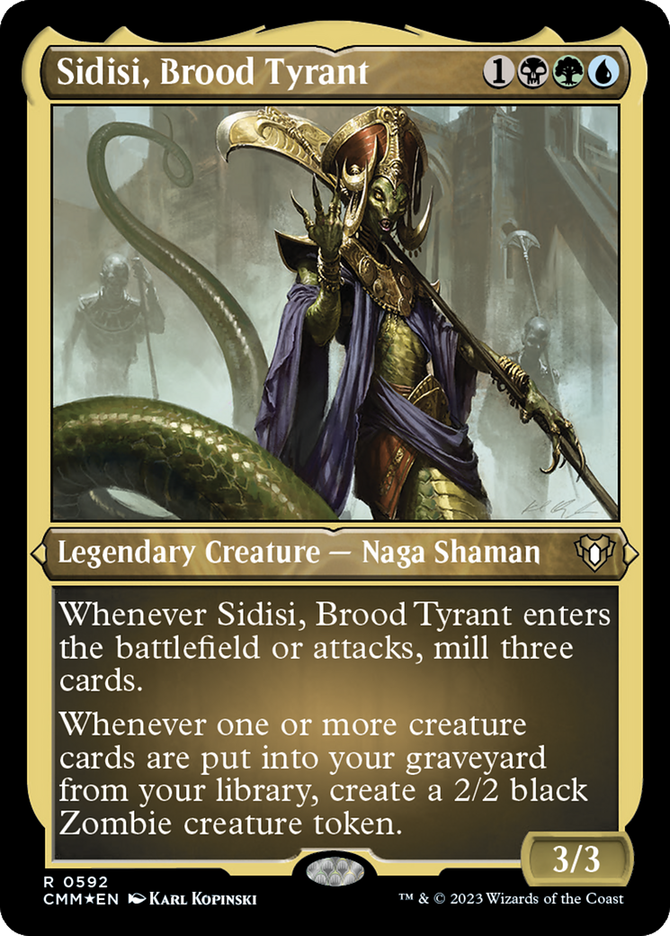 Sidisi, Brood Tyrant (Foil Etched) [Commander Masters] | Gamers Paradise