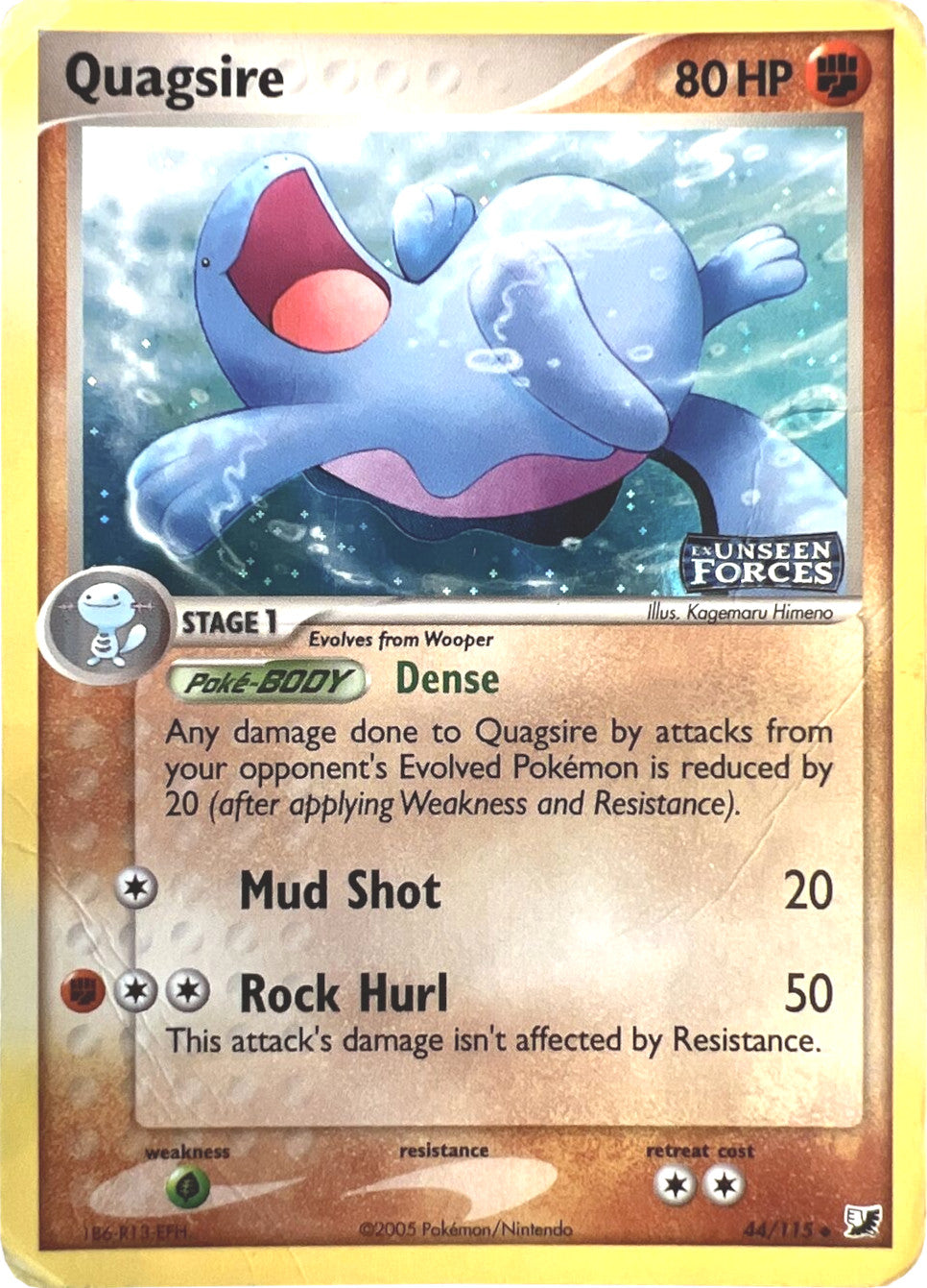 Quagsire (44/115) (Stamped) [EX: Unseen Forces] | Gamers Paradise