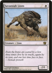 Savannah Lions (Oversized) [Eighth Edition Box Topper] | Gamers Paradise