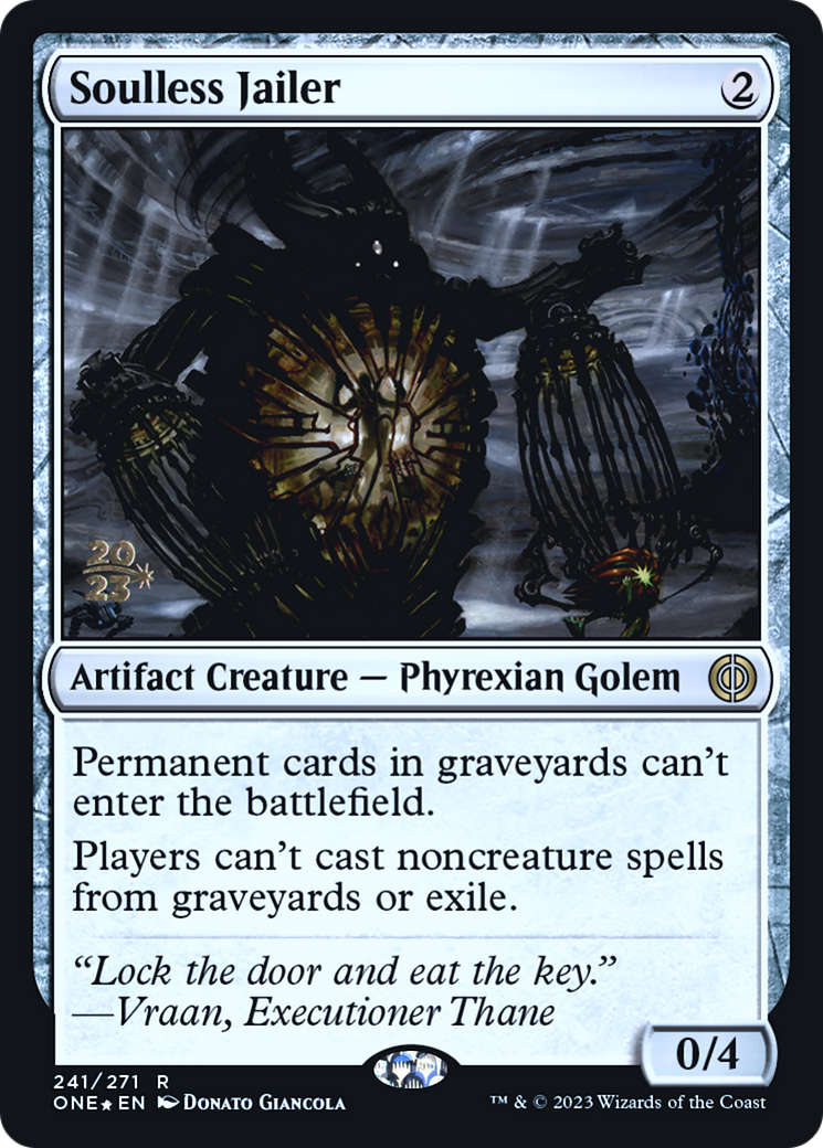 Soulless Jailer [Phyrexia: All Will Be One Prerelease Promos] | Gamers Paradise