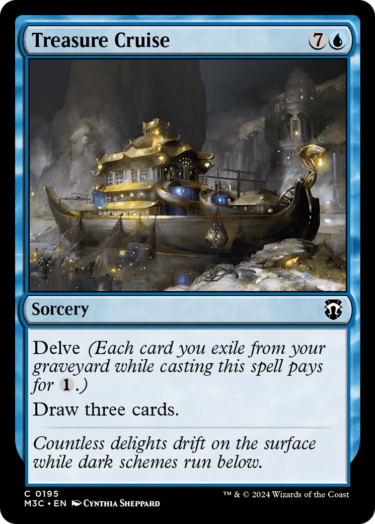 Treasure Cruise (Ripple Foil) [Modern Horizons 3 Commander] | Gamers Paradise