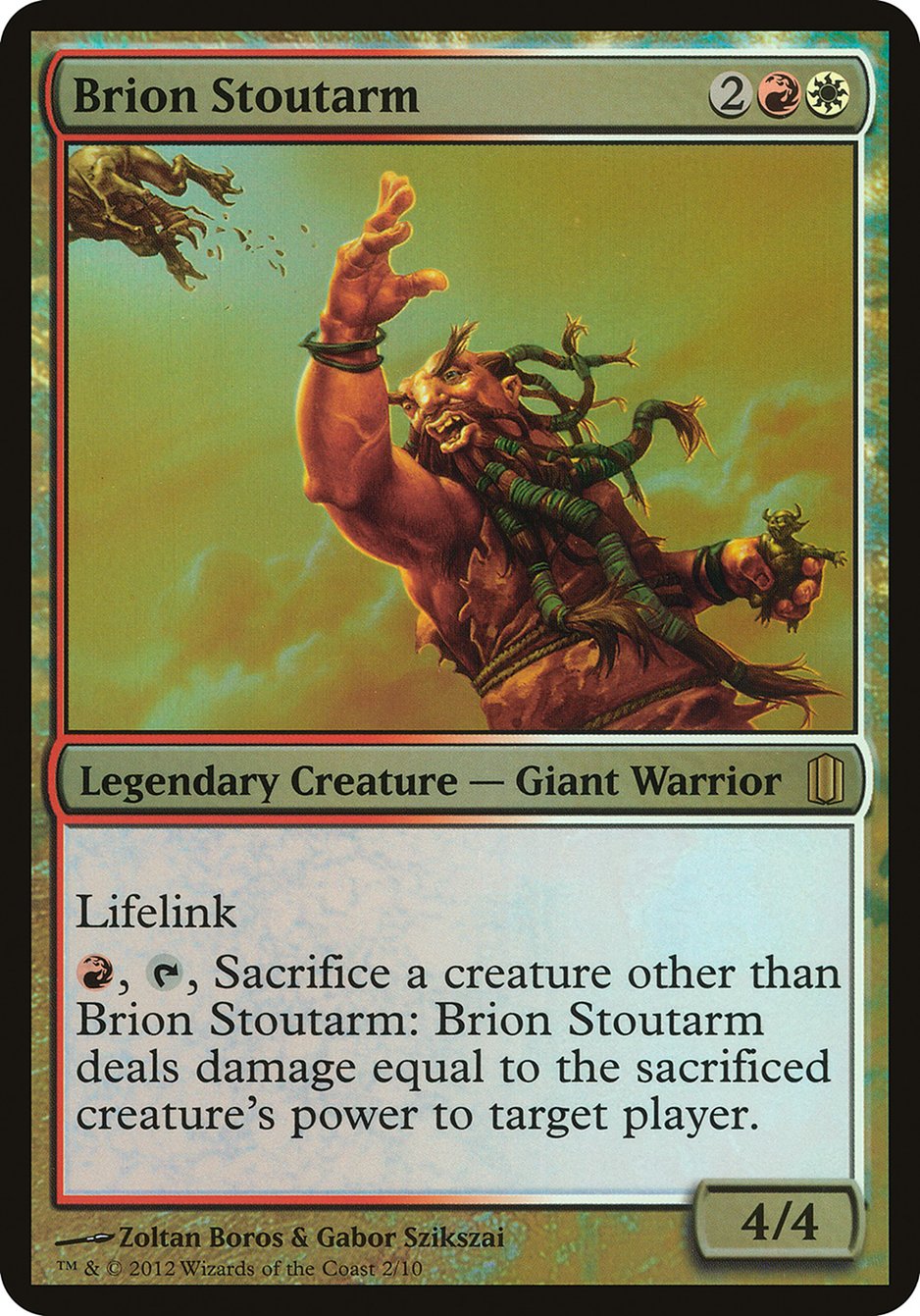 Brion Stoutarm (Oversized) [Commander's Arsenal Oversized] | Gamers Paradise