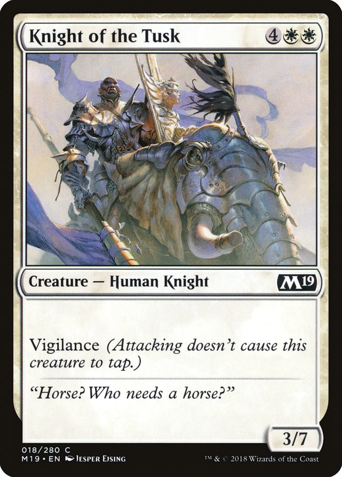 Knight of the Tusk [Core Set 2019] | Gamers Paradise