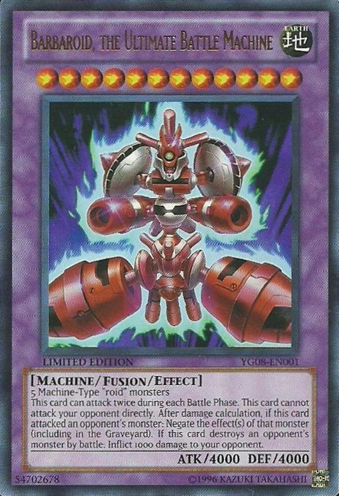 Barbaroid, the Ultimate Battle Machine [YG08-EN001] Ultra Rare | Gamers Paradise