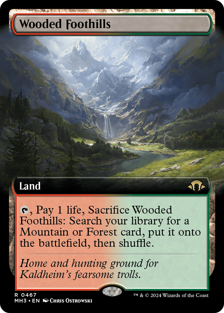 Wooded Foothills (Extended Art) [Modern Horizons 3] | Gamers Paradise