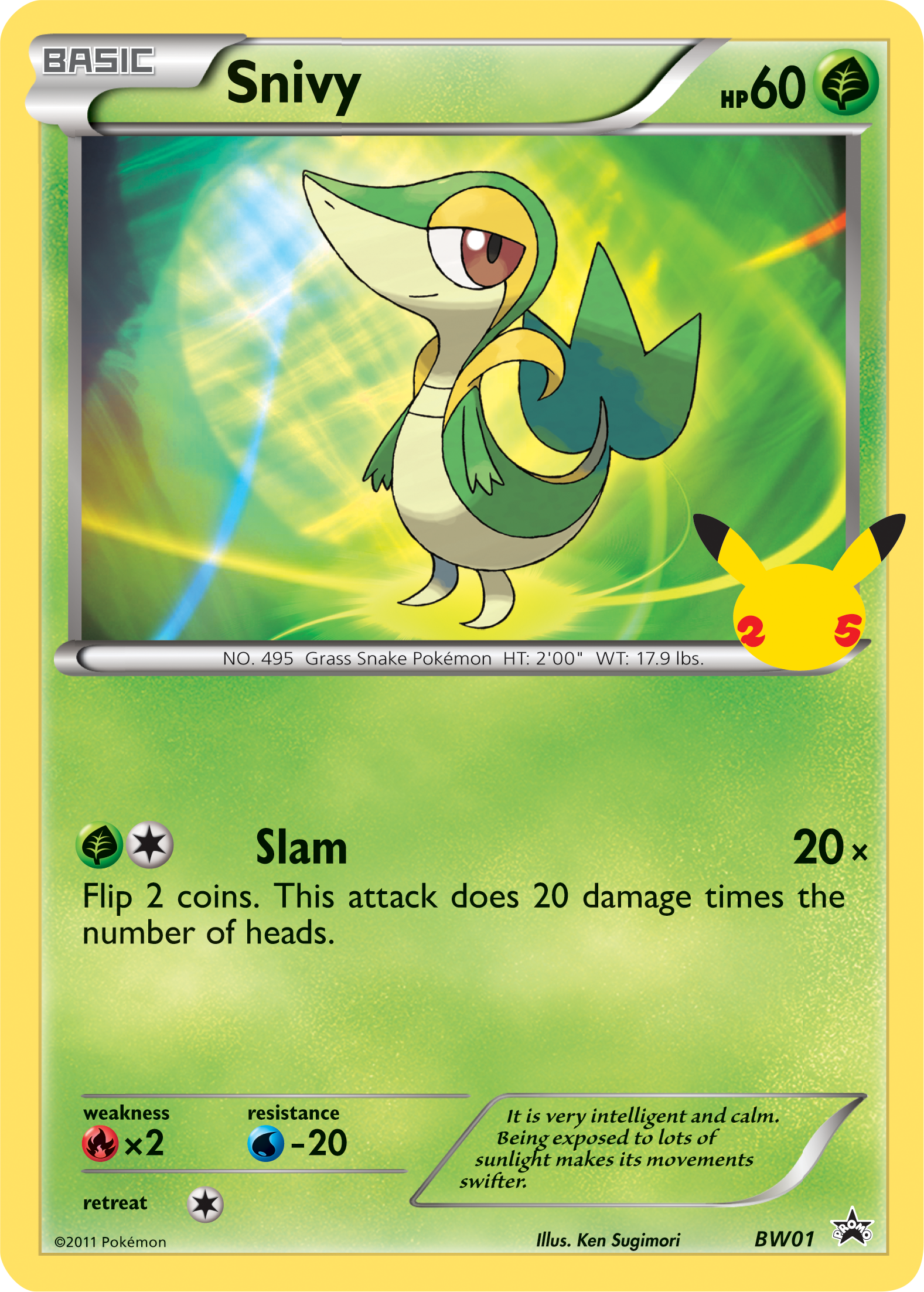 Snivy (BW01) (Jumbo Card) [First Partner Pack] | Gamers Paradise