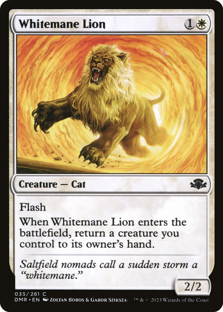 Whitemane Lion [Dominaria Remastered] | Gamers Paradise