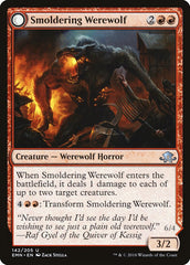 Smoldering Werewolf // Erupting Dreadwolf [Eldritch Moon] | Gamers Paradise