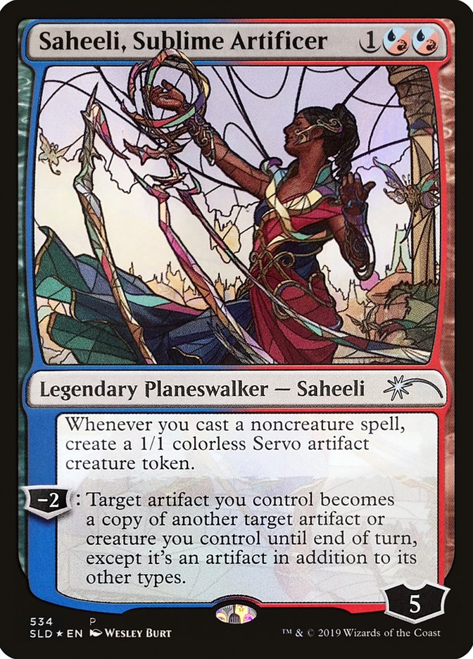 Saheeli, Sublime Artificer (Stained Glass) [Secret Lair Drop Promos] | Gamers Paradise